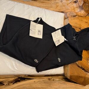 Lacoste Black Hoodie and Joggers Set